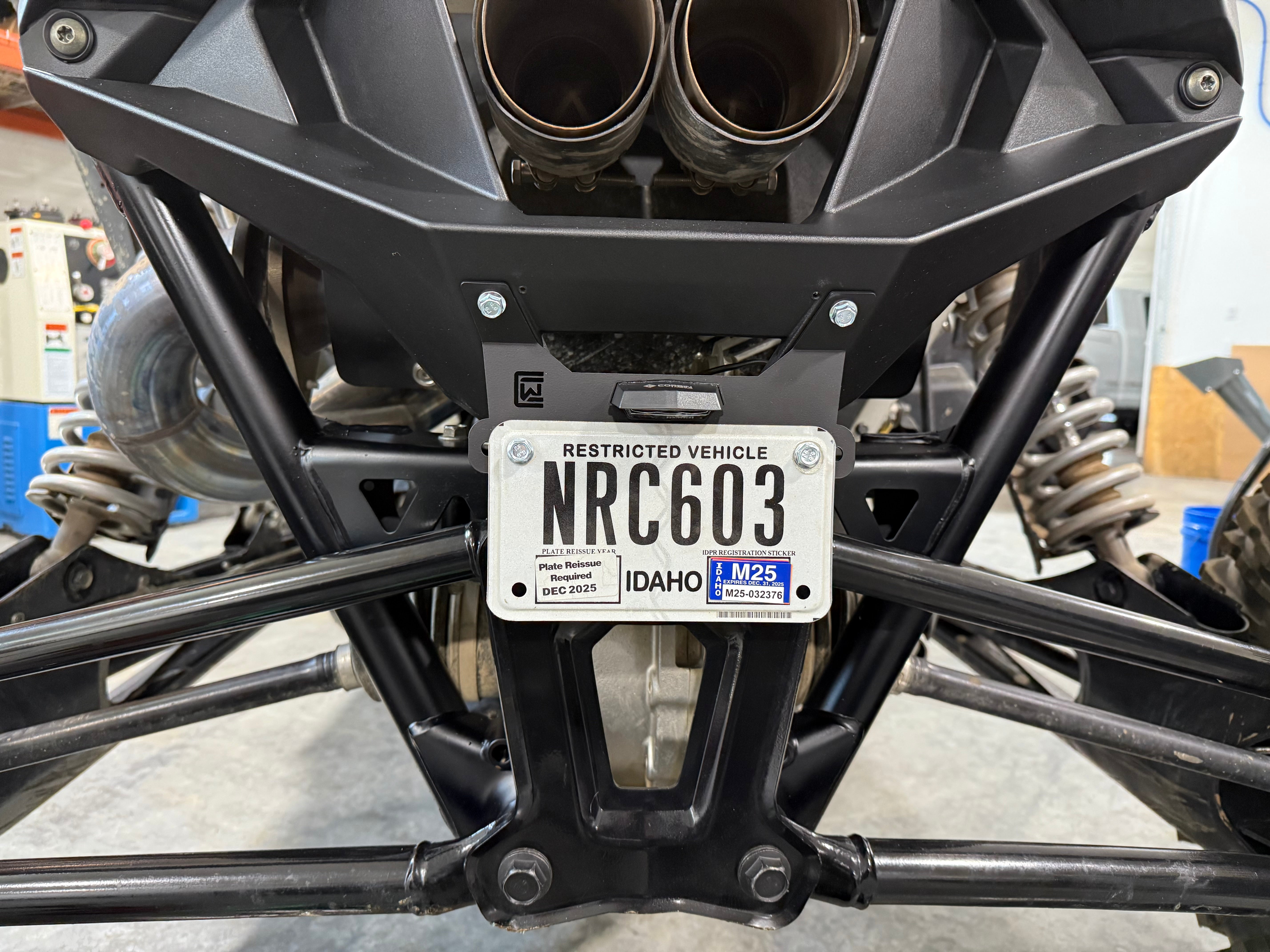 Vehicle Specific Brackets | UTV License Plate Frame | Corbin