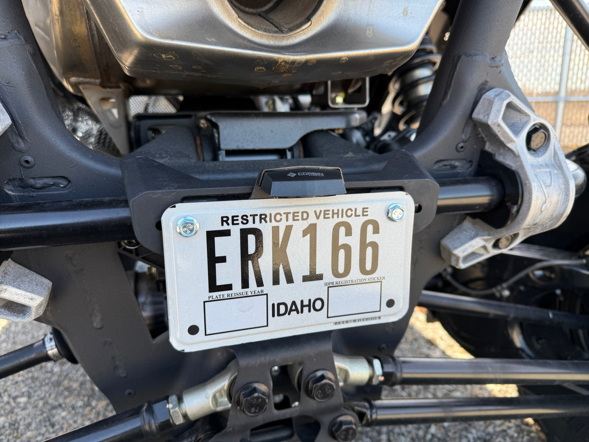 Vehicle Rackets Vehicle Specific Brackets | UTV License Plate Frame | Corbin Custom ...