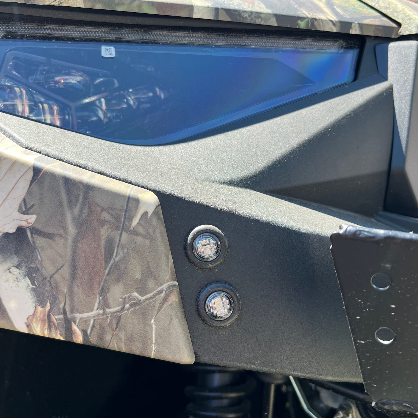 Close-up of Ranger XP 1000 with 3/4" Round LEDs
