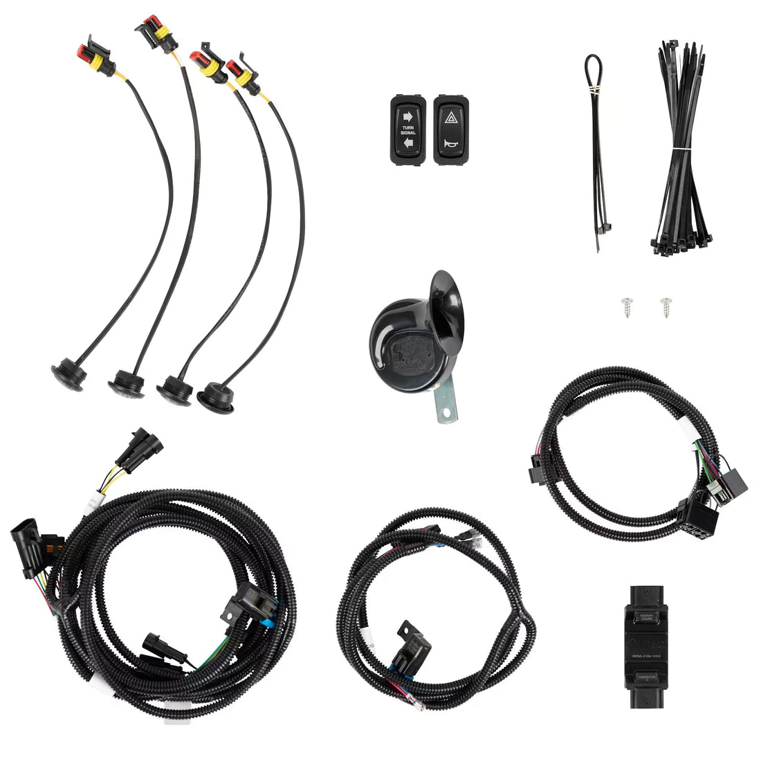 2020-2026 Polaris Ranger 1000 non-XP (4-pin) Complete Turn Signal Kit Bundle