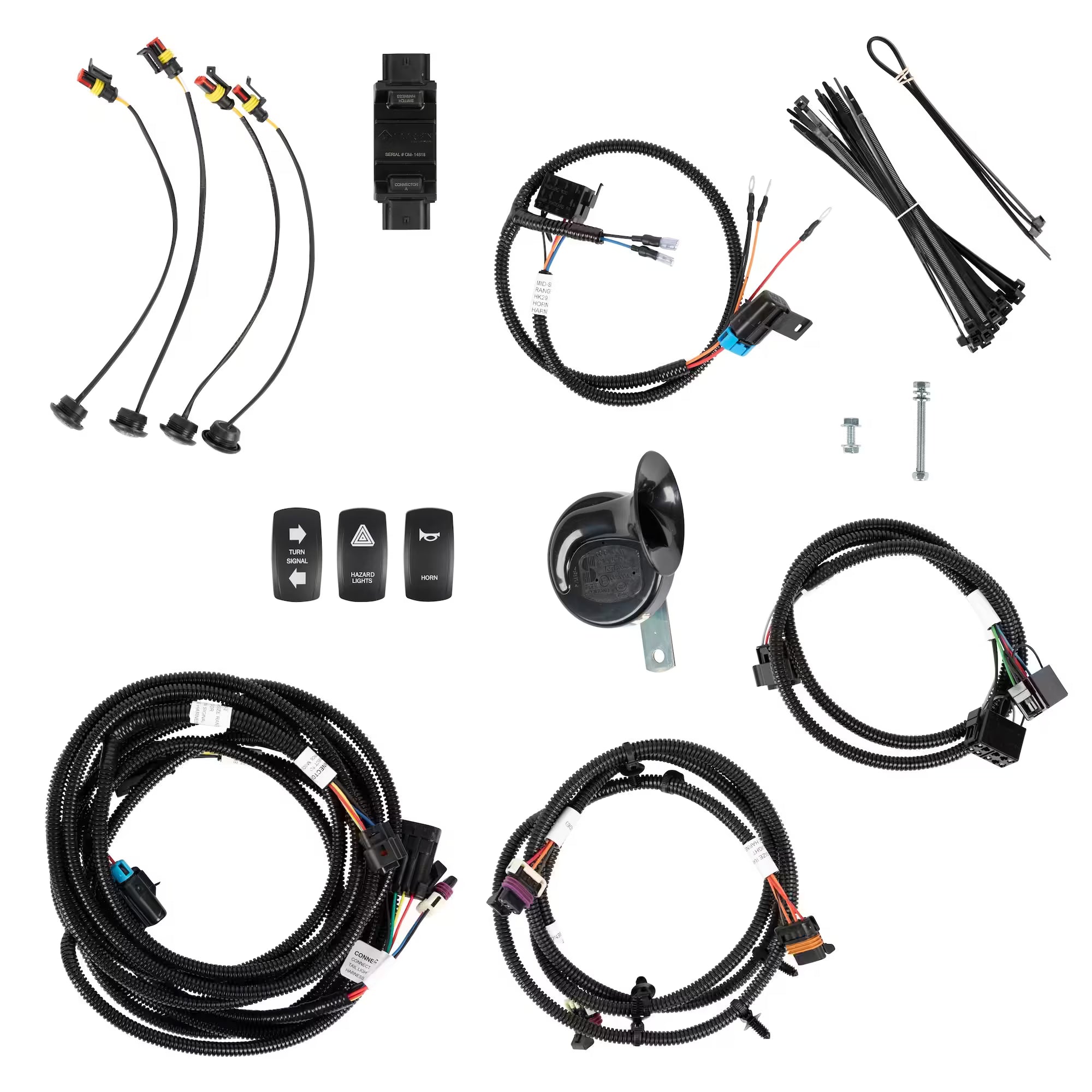 2015-2022 Polaris Ranger 500 / 570 Mid-Size Complete Turn Signal Kit Bundle