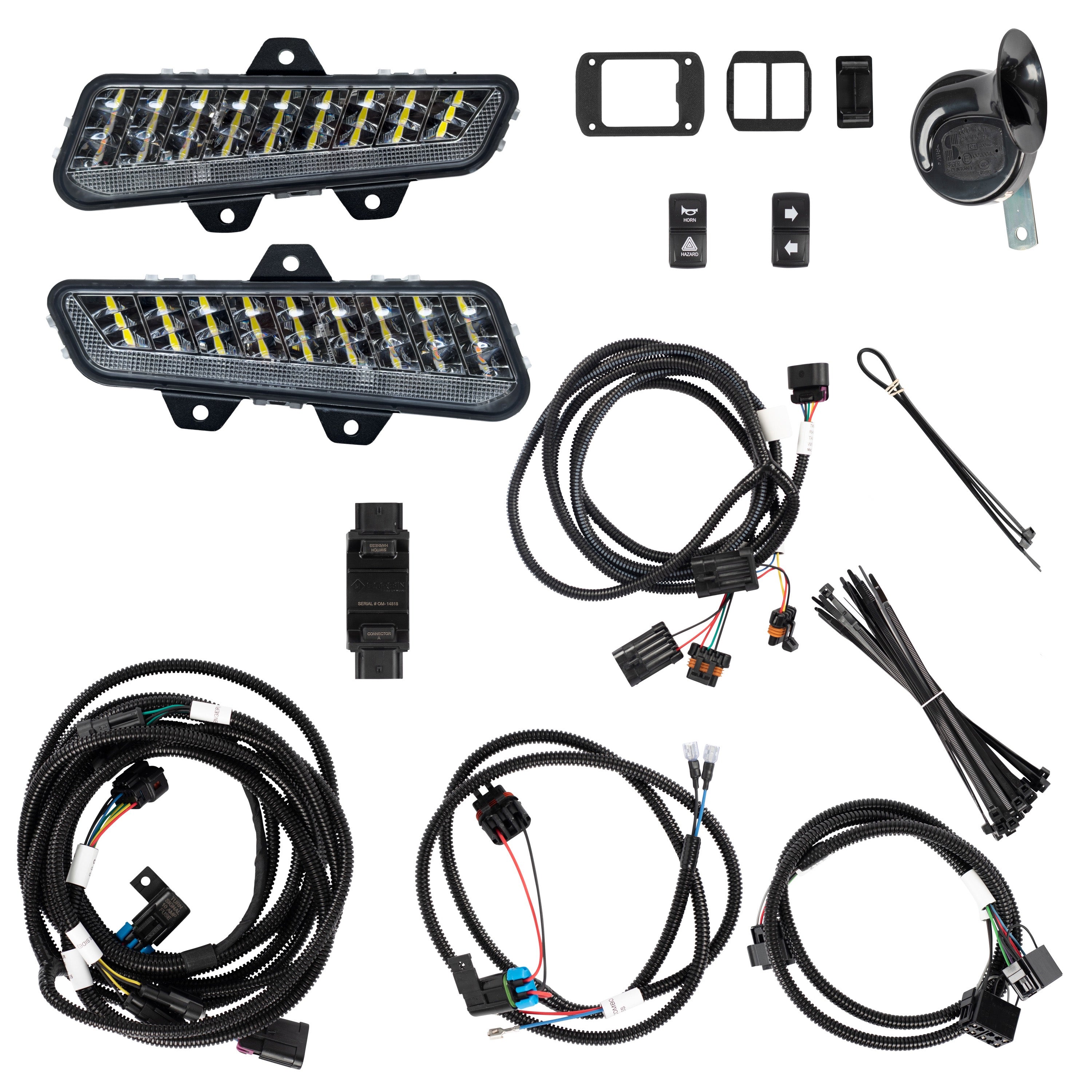 Ranger XD 1500 Turn Signal Kit with Turn Signal Bumper Lights (Dual-color: retains white light function)