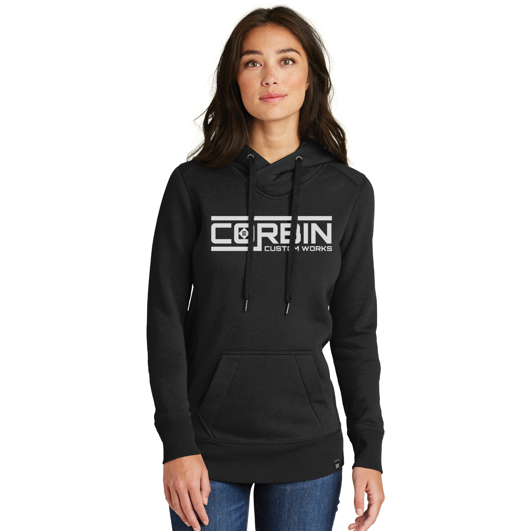 Ladies Hoodie - Black - Corbin