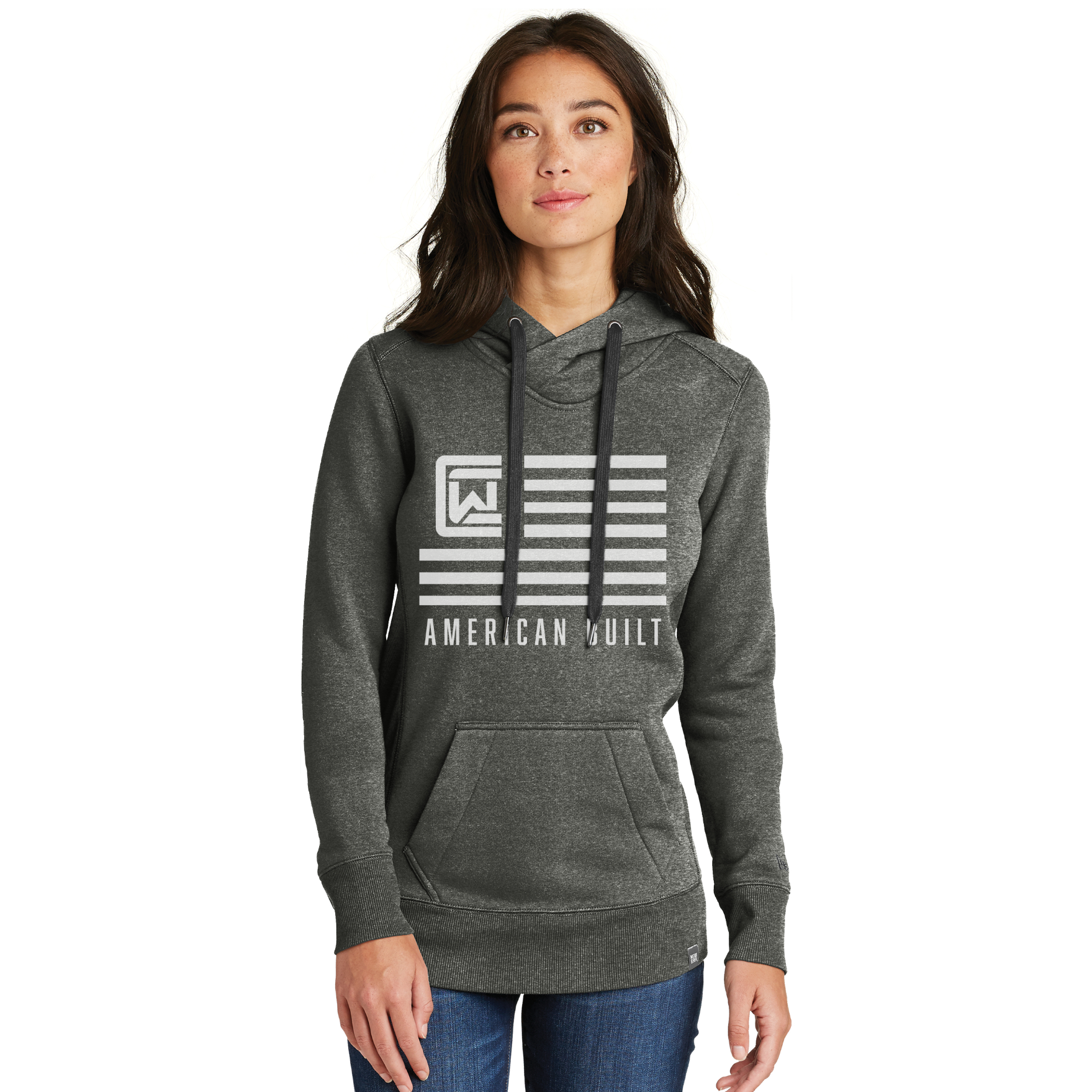 Ladies Hoodie - Grey - American Built