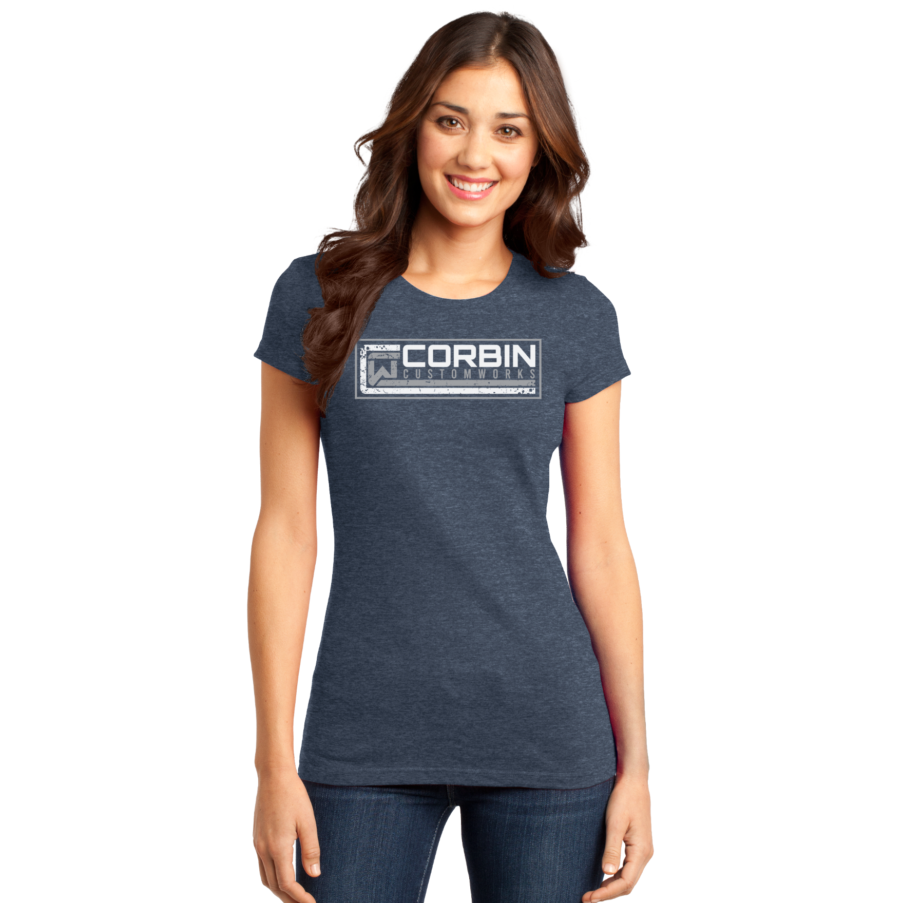 Ladies Tee - Navy - Corbin