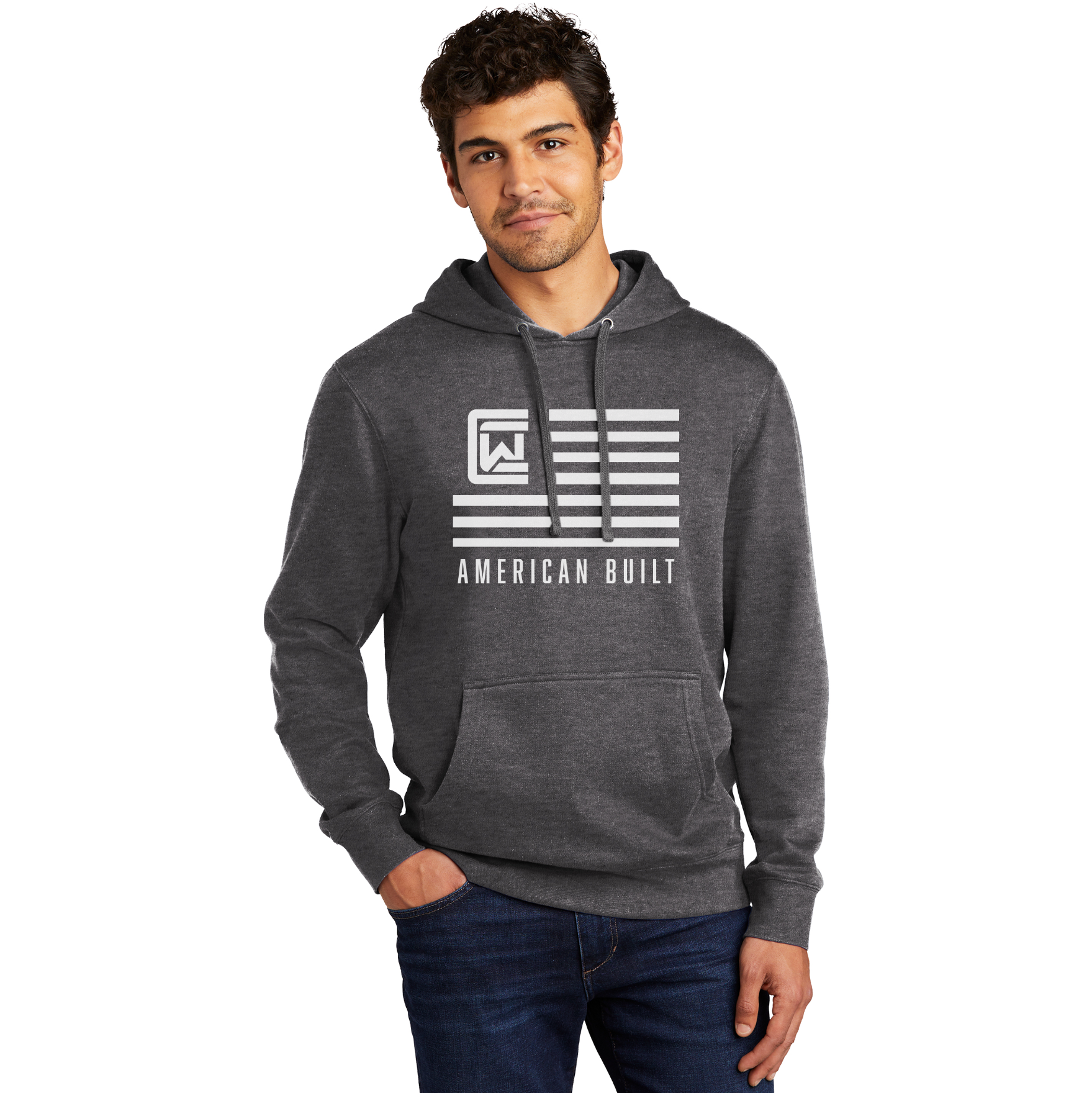 Men's Hoodie - Grey - American Built