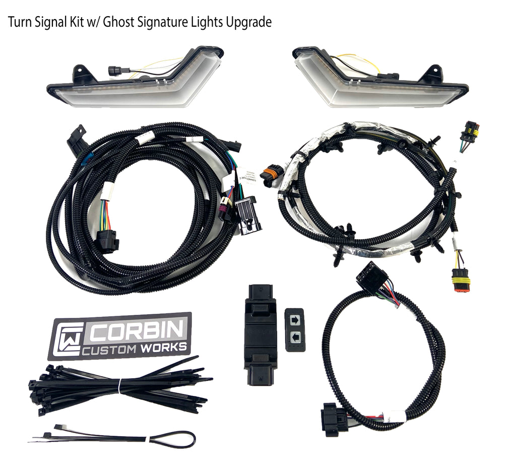 CanAm Defender Turn Signal Kit Ghost Signature Lights Corbin